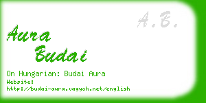 aura budai business card